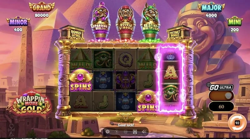 Wrappin' More Gold - барабани от основната игра с икони